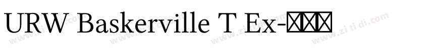 URW Baskerville T Ex字体转换